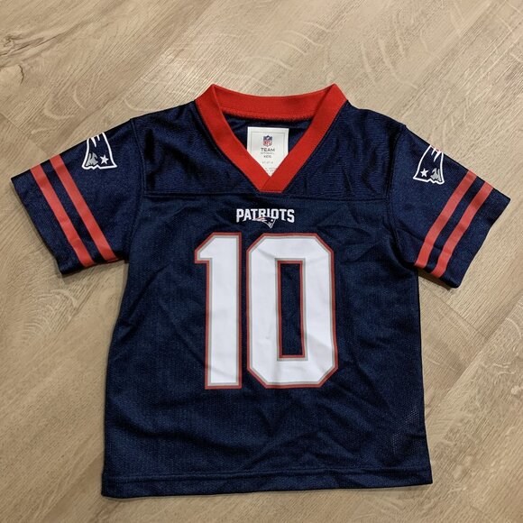 NFL Team Apparel New England Patriots Mac Jones #10 Jersey Toddler 3T 3 Yrs Kids - Picture 1 of 8